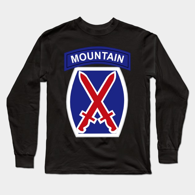 10th Mountain Division wo Txt Long Sleeve T-Shirt by twix123844